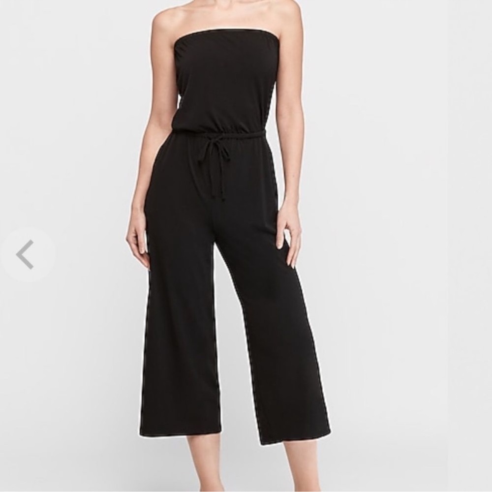 Express sleeveless tube top jumpsuit size small